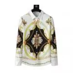 acheter chemise versace barocco flower blance 2